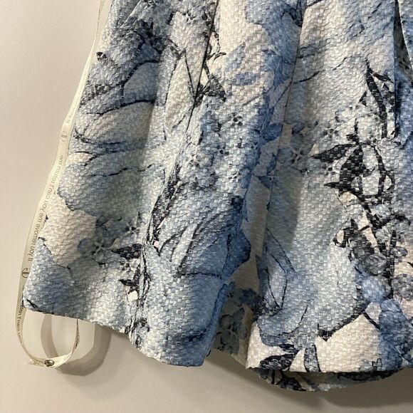 Vita Grace Louisa Floral Detail  Blouse Trim Blouse With Short Set In Light Blue - Picture 15 of 16